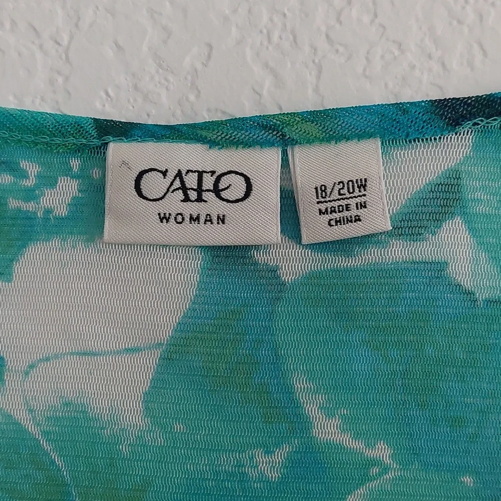 CATO pullover sleeveless blouse NWOT